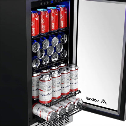 AOBOSI 15 inch Beverage Refrigerator 100 Cans - ‎JC-85C