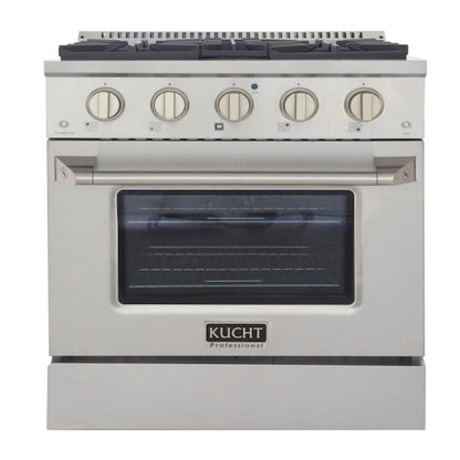 Kucht Professional 30 in. 4.2 cu ft. Natural Gas Range with Silver Knobs - KNG301-S