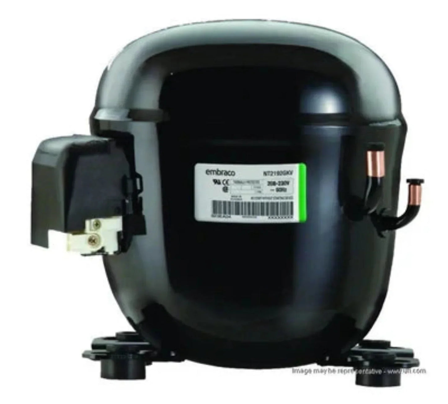 U. S. Motors Nidec-Embraco NT2210UV2 208-230v1ph R290 1 1/4hp Compressor - NT2210UV2