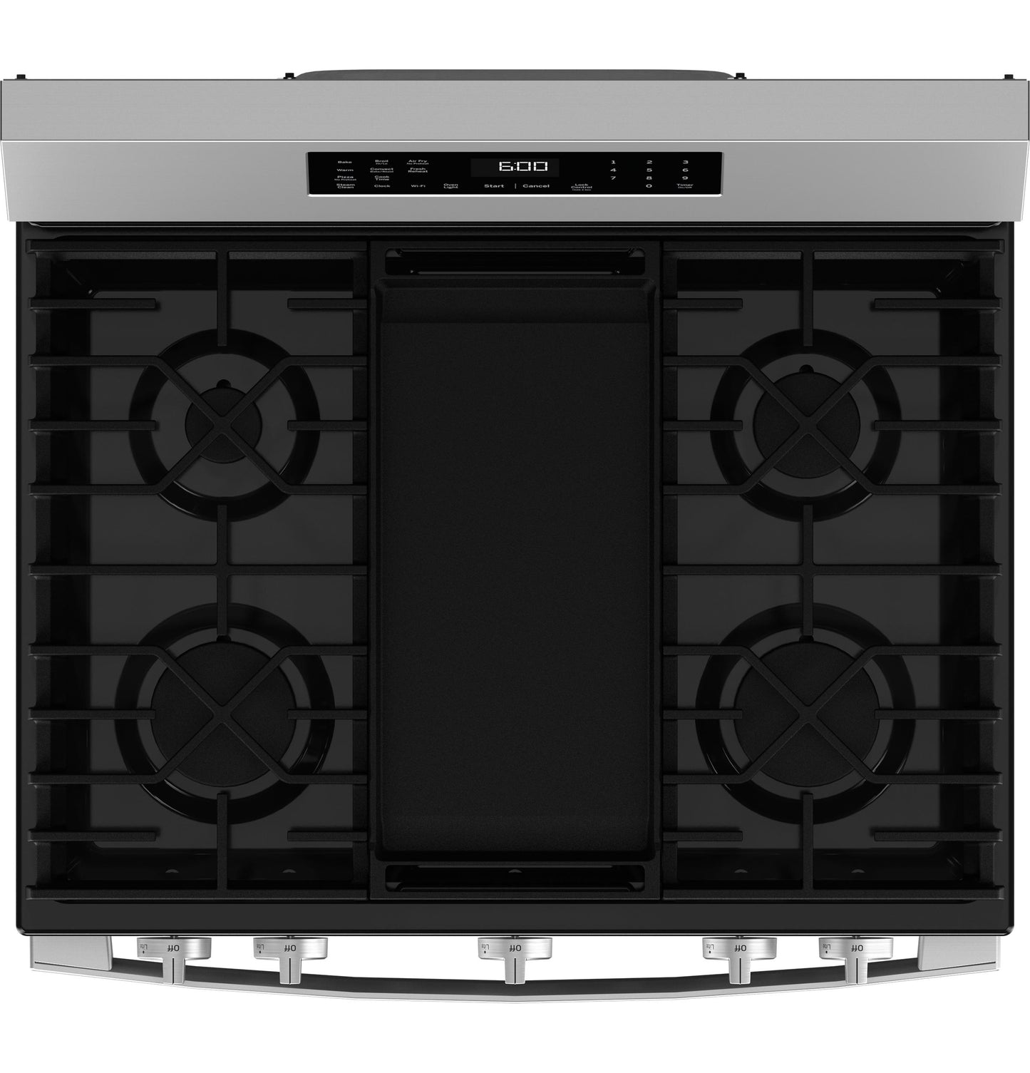 GE APPLIANCES GGF600AVSS GE(R) 30" Free-Standing Gas Convection Range with No Preheat Air Fry and EasyWash(TM) Oven Tray - GGF600AVSS-KT
