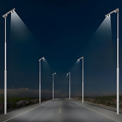AVS Energy Solar LED Street Light 30 Watt 6091 Lumens 5000K Smart Street Light Parking Lot Light Solar All in One Street Light  - AVS-AI1SE-30W
