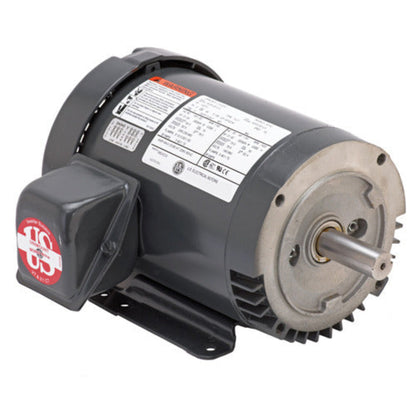 U.S. Motors S10P1AC General Purpose Three Phase, TEFC Steel Edge C-Face Footed Motor - S10P1AC