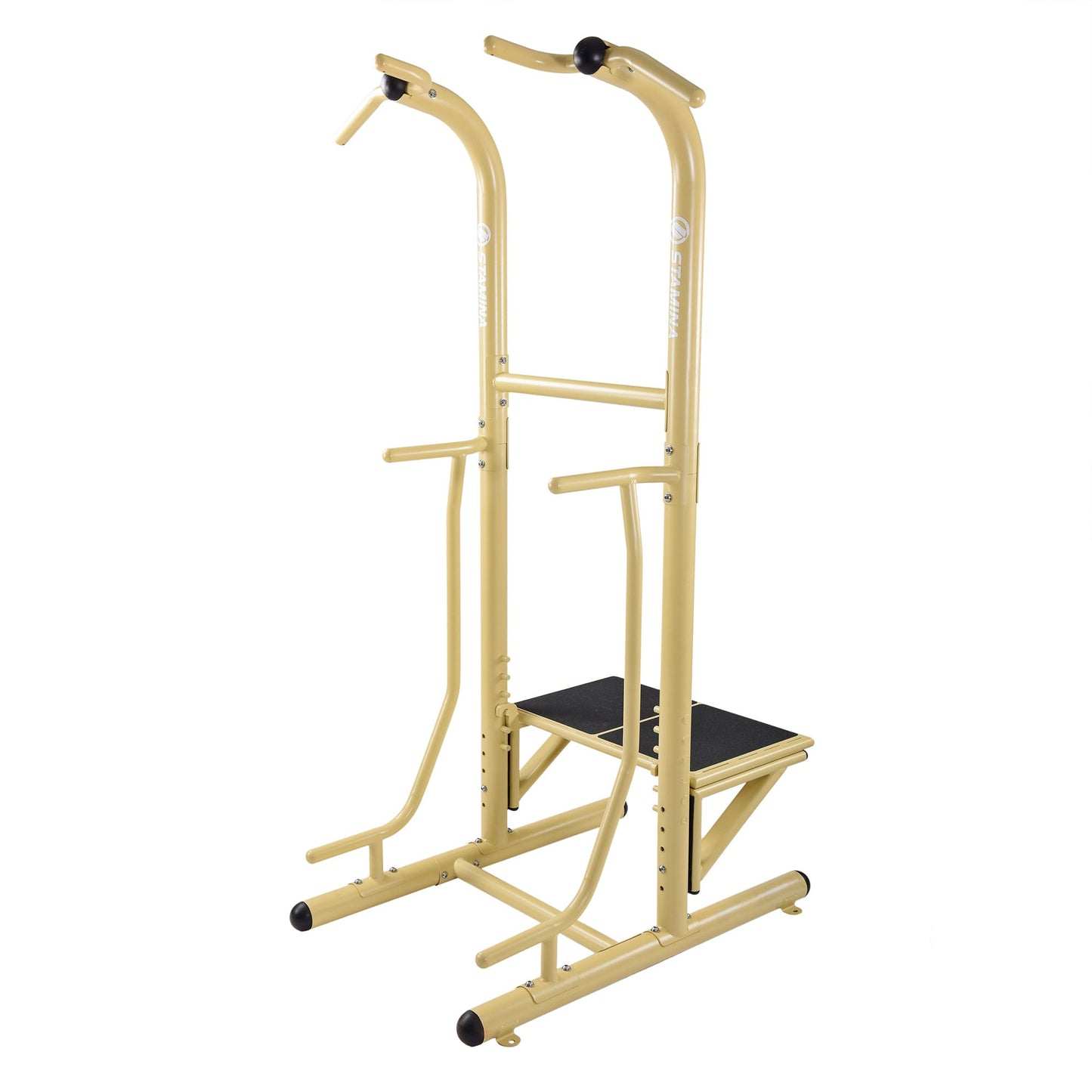 Stamina 65-1485 Weatherproof Steel Outdoor Fitness Power Tower Pro Station, Gold - 182235