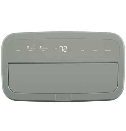 GE APPLIANCES APSD08JASG GE(R) 8,500 BTU Heat/Cool Portable Air Conditioner with Dehumidifier and Remote, Grey - APSD08JASG-KT