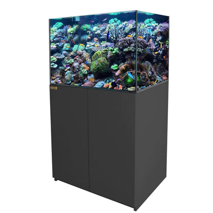 Aqua Dream 115 Gallon Coral Reef Aquarium Tank with Ultra Clear Glass and Built in Sump All White REEF-1000-WT - REEF-1000-WT