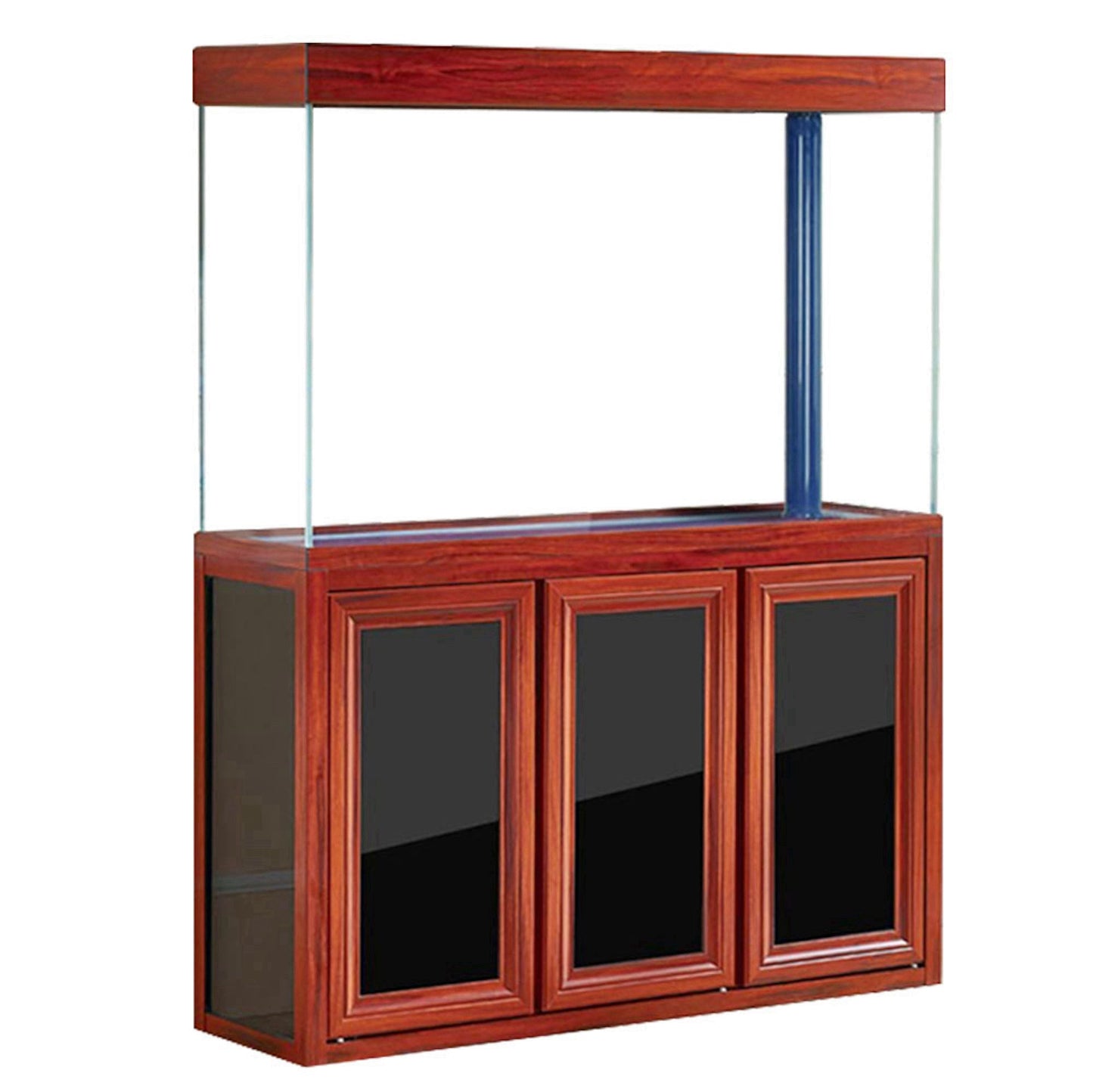 Aqua Dream 135 Gallon Tempered Glass Aquarium Redwood  - AD-1260-RW
