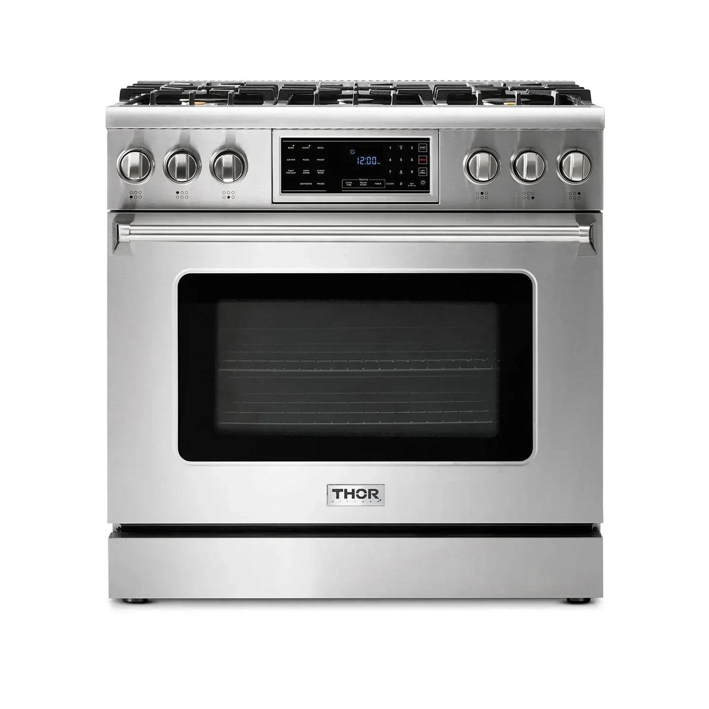 Thor Kitchen Appliance Package - 36 In. Gas Range, Range Hood, AP-TRG3601-C