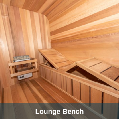 Dundalk LeisureCraft Clear Cedar Outdoor Luna Sauna - DLCCCOLS8WX6-8KW