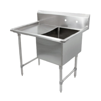 John Boos 1B244-1D24L One Compartment "B" Series Sink with 24" Left Drainboard - JB1B2441D24L