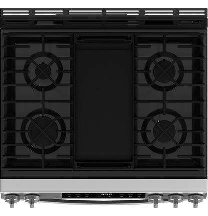 GE APPLIANCES GGS500SVSS GE(R) 30" Slide-In Front Control Gas Range - GGS500SVSS-KT