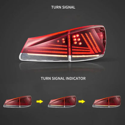 Auxbeam LED Tail Lights Assembly Upgraded Version For 2006-2013 Lexus IS 2th Gen (XE20) - ZC000166