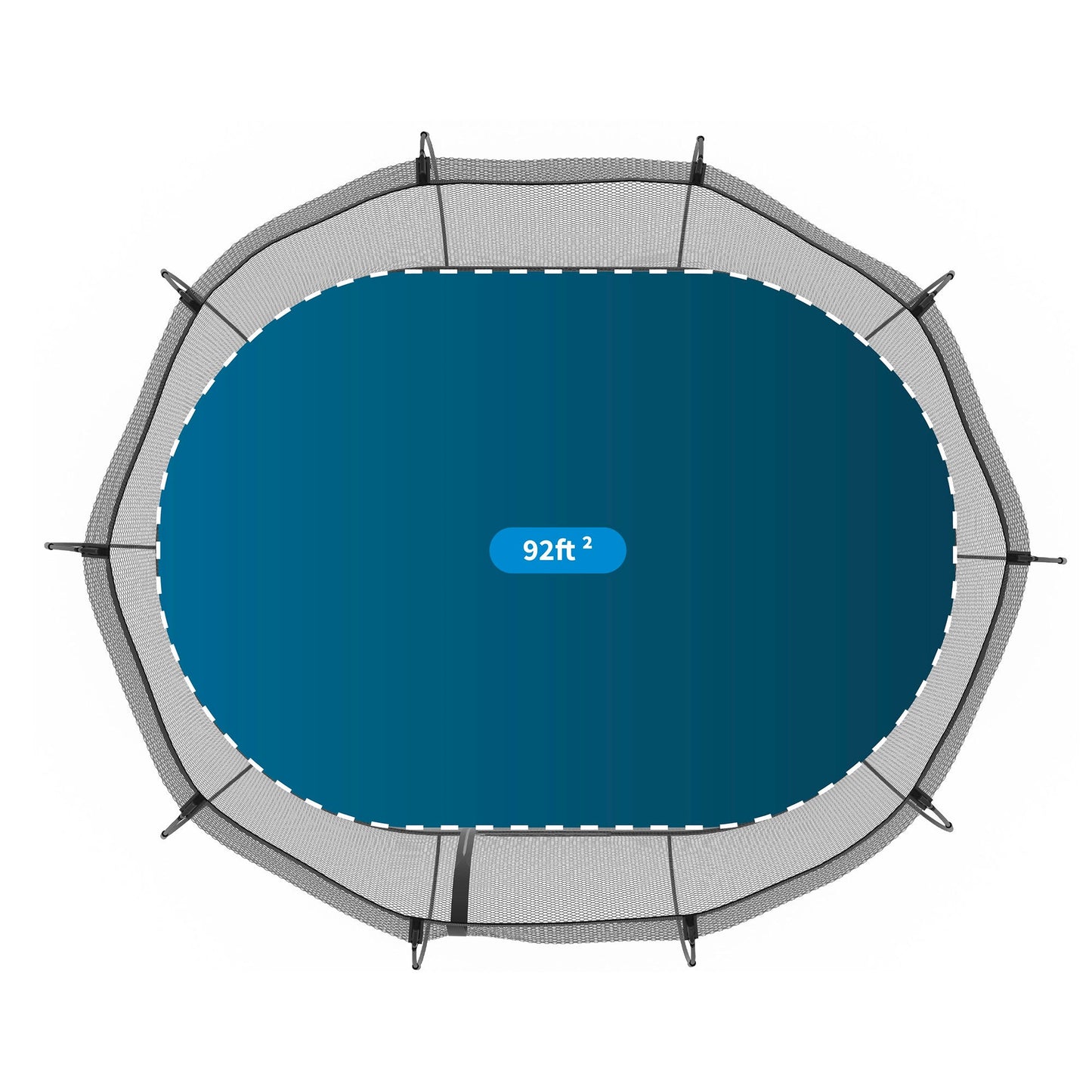 Springfree Trampoline Kids Outdoor Large Oval 8 x 13' Trampoline with Enclosure - 212963