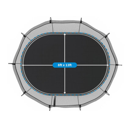 Springfree Trampoline Kids Outdoor Large Oval 8 x 13' Trampoline with Enclosure - 212963