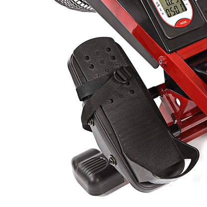 Stamina Cardio Exercise Foldable X Air Rower Rowing Machine w/ LCD Display, Red - 228547