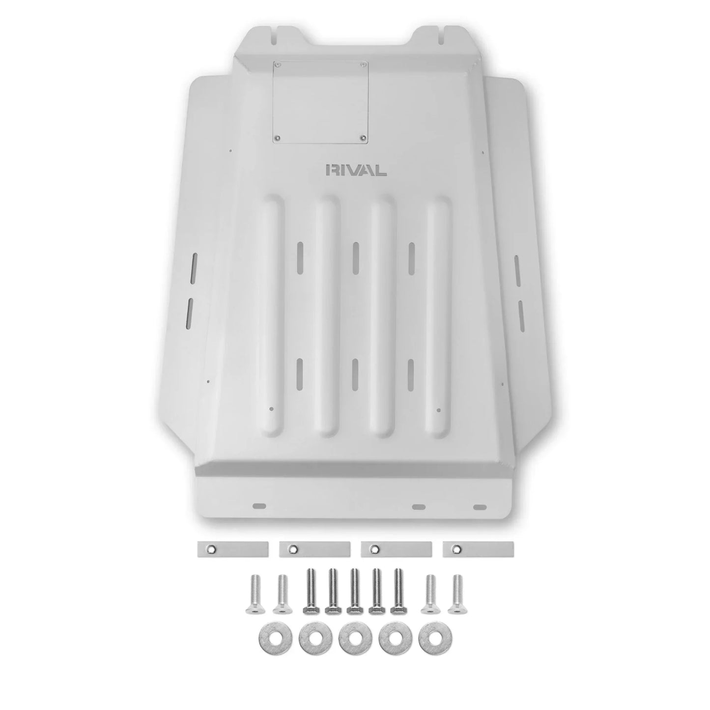 RIVAL Aluminum Transmission Catalytic Converter Skid Plate For Ford F-150 PowerBoost Only - 2333.1811.1.6