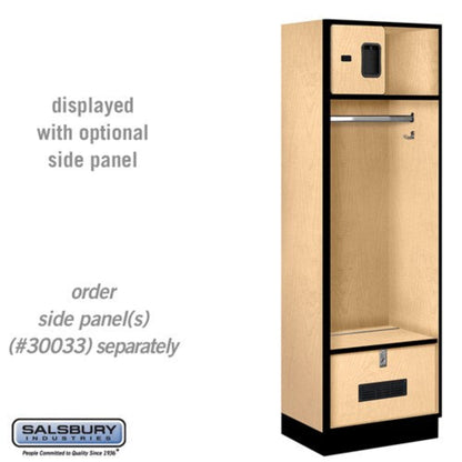 Salsbury 24" Wide Designer Wood Open Access Locker - 30018GRY