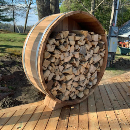 Dundalk LeisureCraft 5' Clear Cedar Firewood Storage - 250F