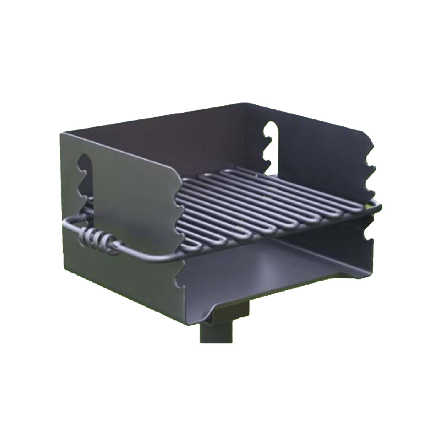 Pilot Rock CBP-135 Park Style Outdoor BBQ Charcoal Grill with Swivel, 6 Pack - 415879