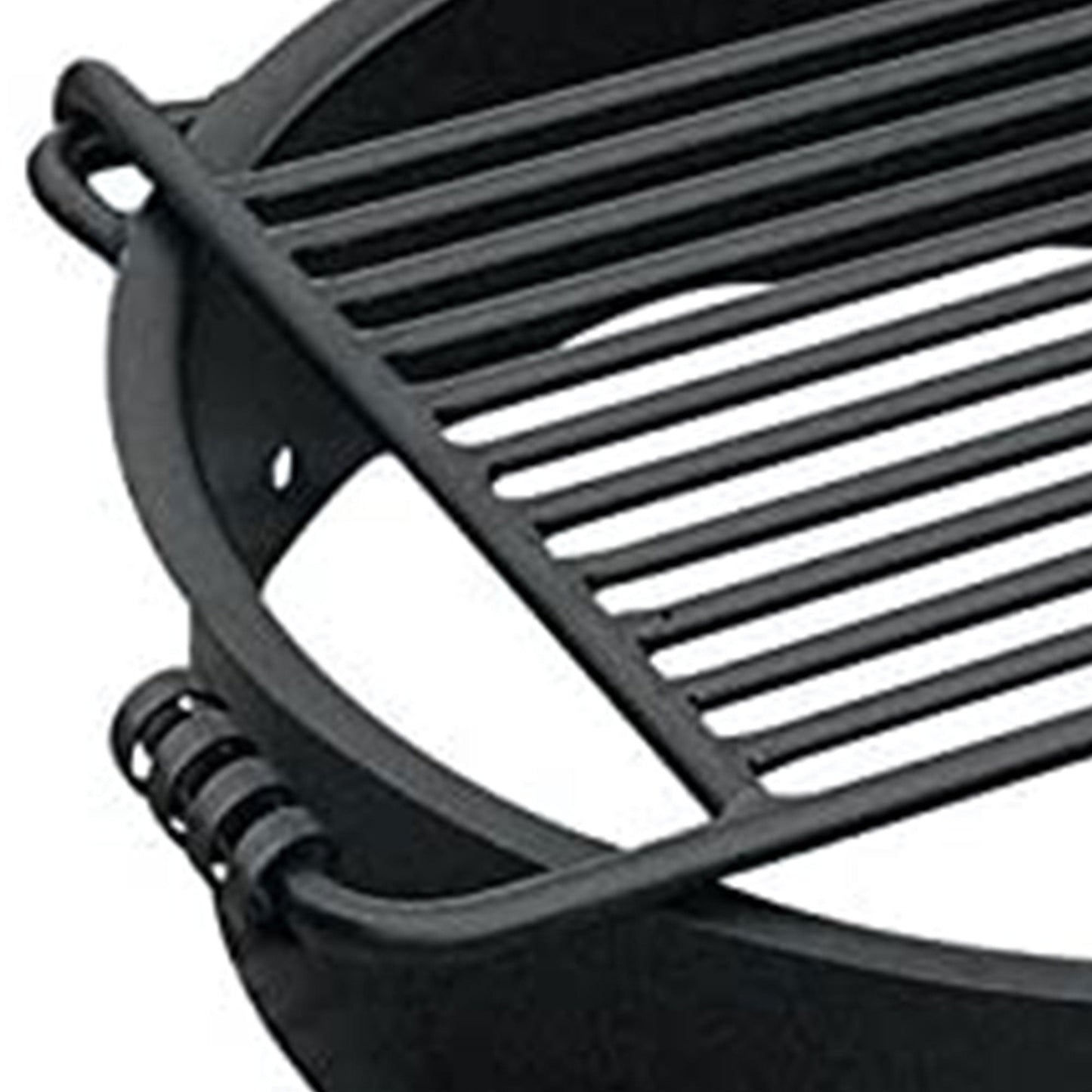 Pilot Rock 2 Pack 24” Steel Ground Fire Pit Rings & Metal Cooking Grates, Black - 415885