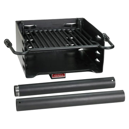 Pilot Rock H-16 B6X2 Park Style Outdoor BBQ Charcoal Grill w/ Swivel, 4 Pack - 415872