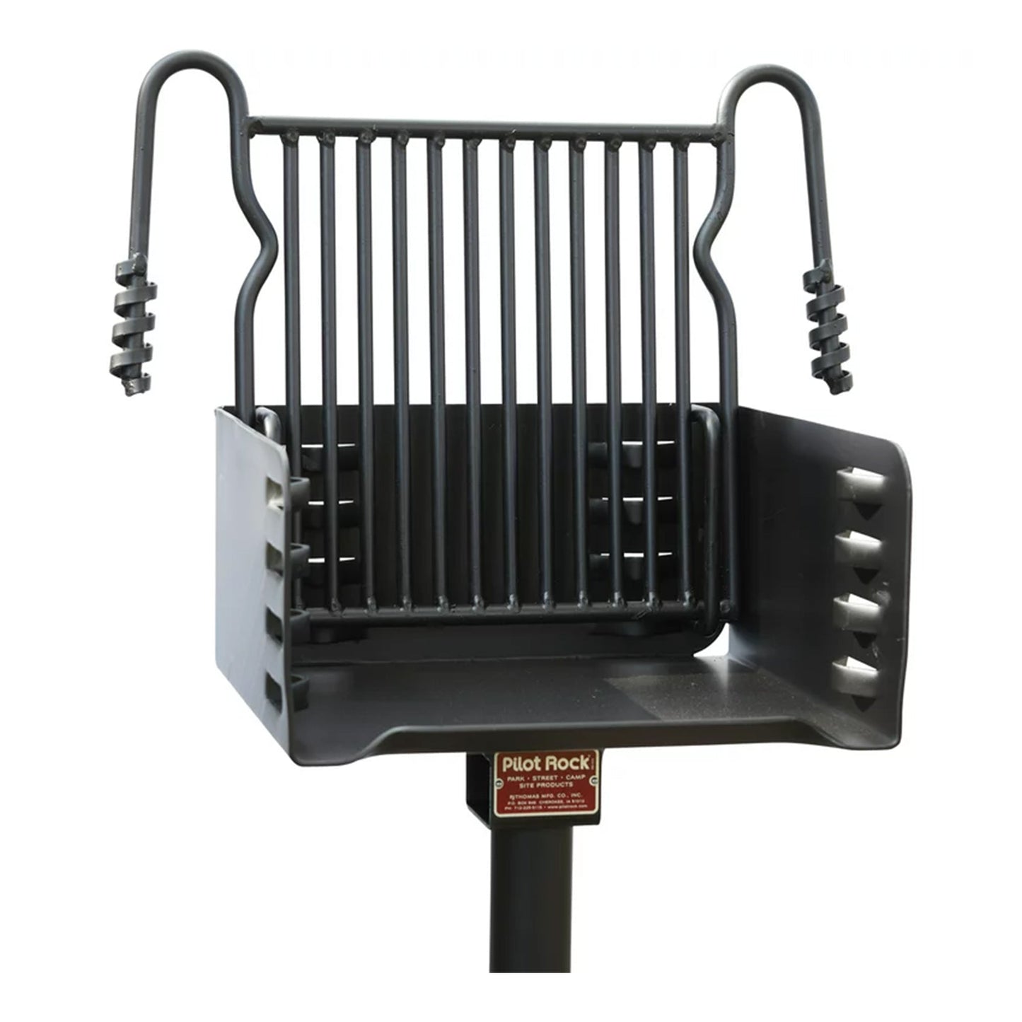 Pilot Rock H-16 B6X2 Park Style Outdoor BBQ Charcoal Grill w/ Swivel, 4 Pack - 415872