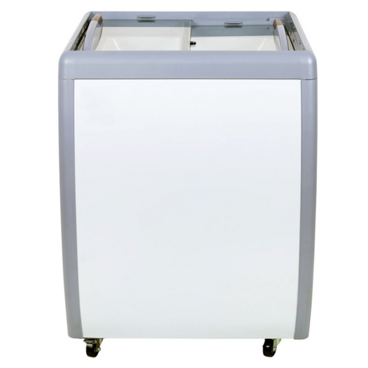 Chef AAA - FR-CN-0160-R, Commercial 26" Glass Door Frozen Food or Ice Cream Chest Freezer Display 5.5cu.ft. - FR-CN-0160-R