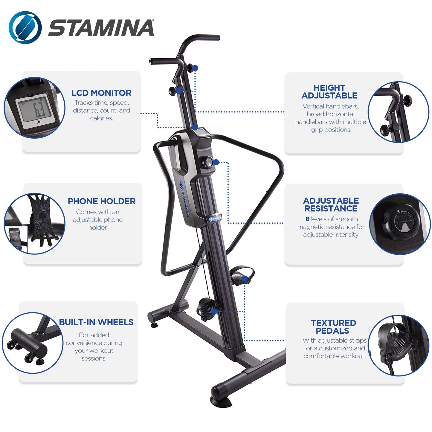 Stamina Products Cardio Climber Home Workout Fitness Exercise Machine (Used) - 289735