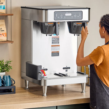 Ding/Dent Bunn 51200.0102 Twin Soft Heat Coffee Brewer (Servers sold Separately) - DD512000102-1