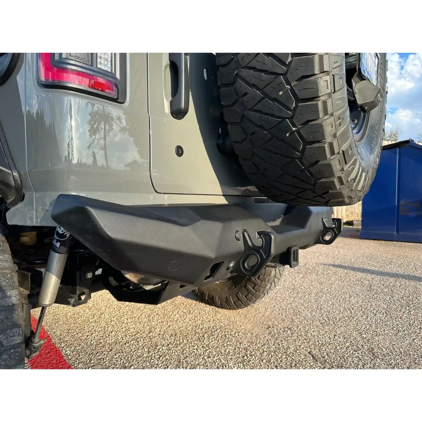 RIVAL Rear Aluminum Stubby Bumper 2018+ Jeep Wrangler JL - 2D.2709.2-NL