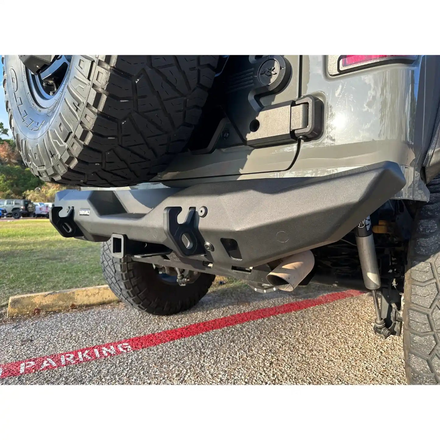RIVAL Rear Aluminum Stubby Bumper 2018+ Jeep Wrangler JL - 2D.2709.2-NL