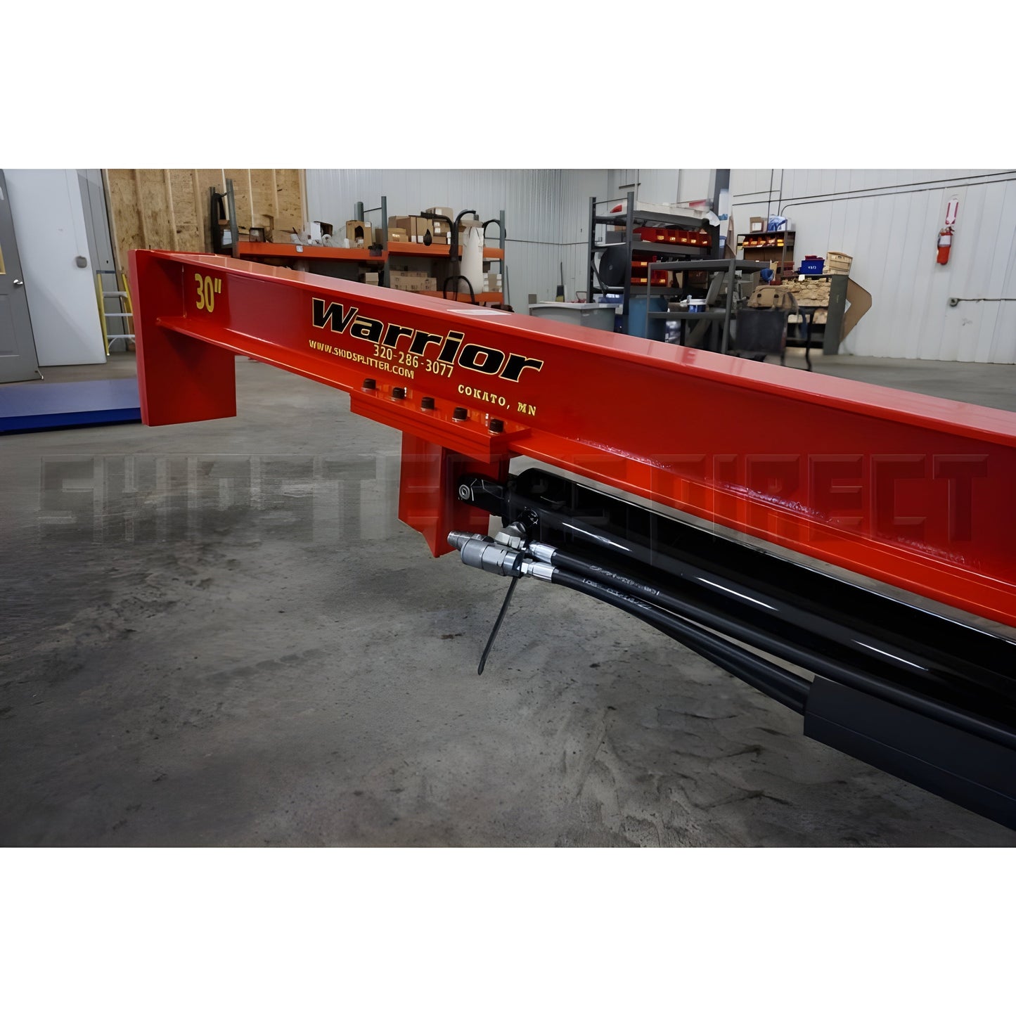 TM Manufacturing Warrior Skid Steer Log Splitter Attachment - TM-Warrior-Single