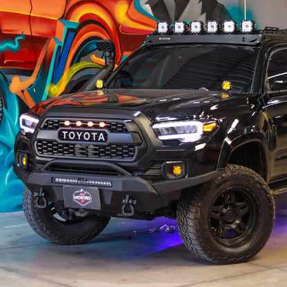 Auxbeam 6Pcs 5 Inch 110W White/Amber LED Pods Lights with Power Harness - GP00011283