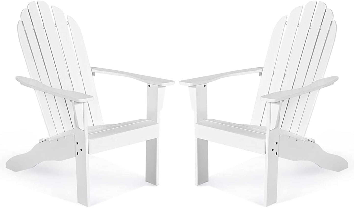 Tangkula Adirondack Chair,  for Patio Deck Lawn Backyard, Garden Adirondack Furniture - 4*OP70302GR