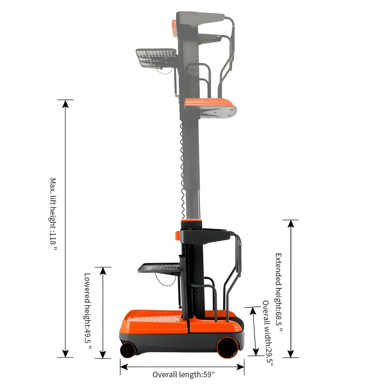 Tory Carrier  High-Powered Stand Driving Mini Picker 330 lbs. Capacity New - MOP