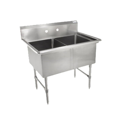 John Boos 2B16204 Two Compartment "B" Series Sink - JB2B16204