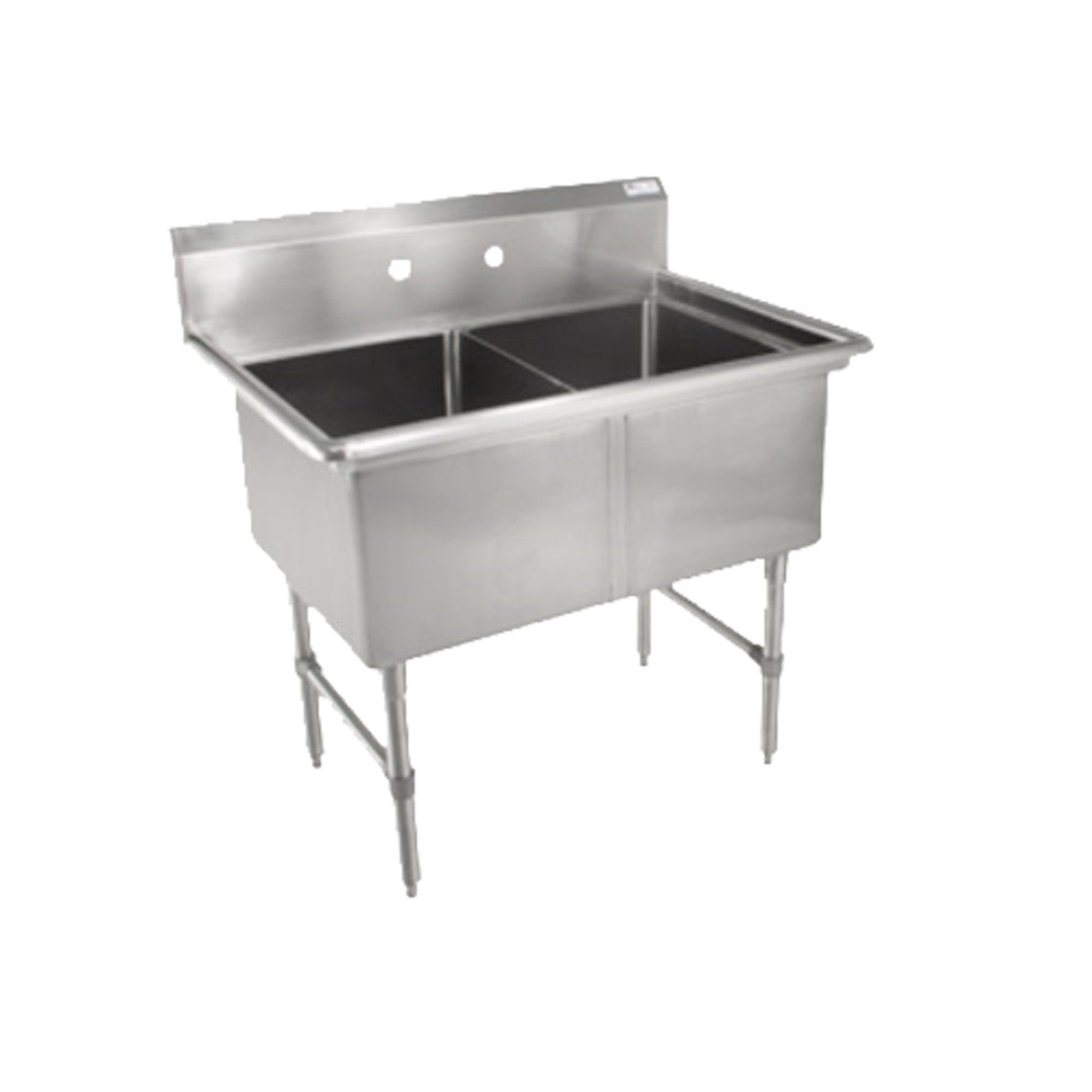 John Boos 2B16204 Two Compartment "B" Series Sink - JB2B16204