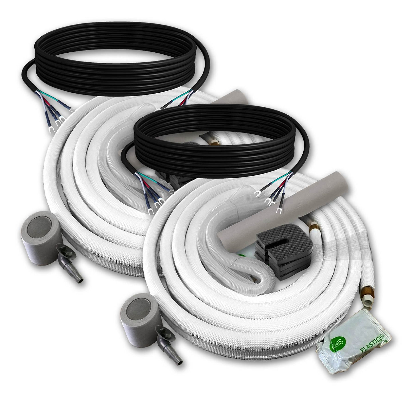 Dual Split 18000 BTU 1.5-Ton Quantum Ultra Wi-Fi 24 SEER2 Energy-Star Multi (2) Zone Wall Mount Air Conditioner Heat Pump 230-Volt - WYT020GLSI24M2-9W-9W