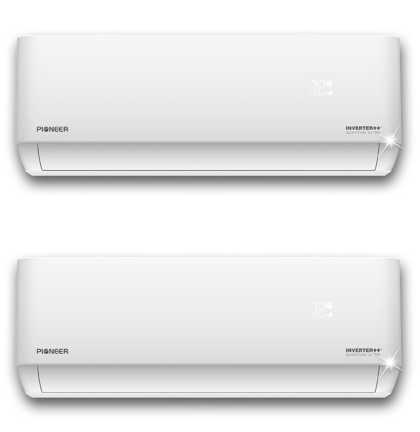 Dual Split 18000 BTU 1.5-Ton Quantum Ultra Wi-Fi 24 SEER2 Energy-Star Multi (2) Zone Wall Mount Air Conditioner Heat Pump 230-Volt - WYT020GLSI24M2-9W-9W