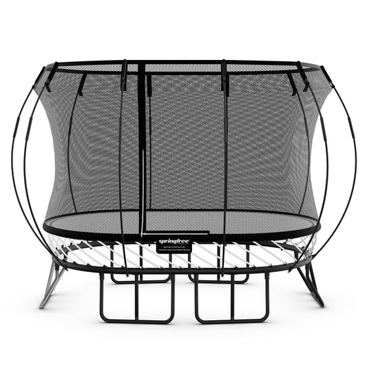 Springfree 6' x 9' Oval Outdoor Backyard Trampoline with FlexiNet and Soft Edge - 318740