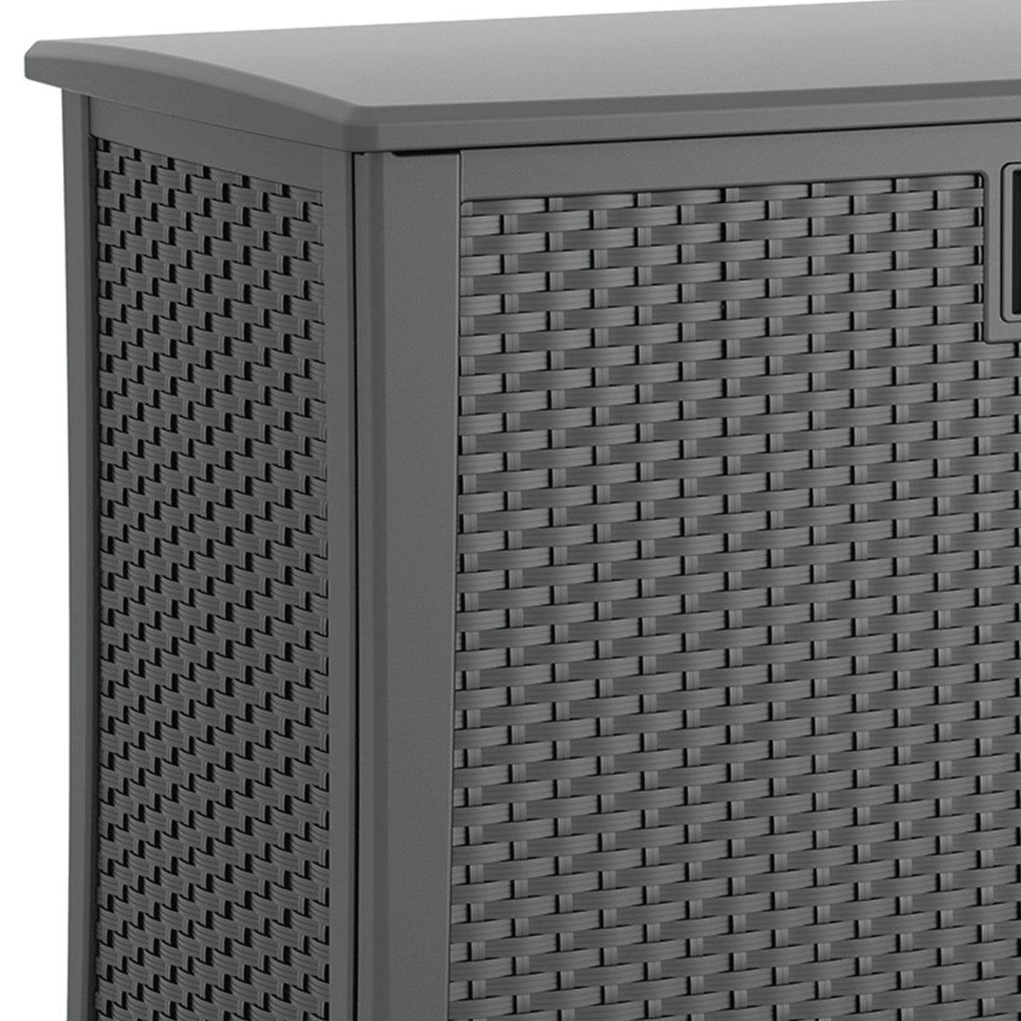 Suncast Lockable Outdoor Cabinet Deck Storage Box w/ Adjustable Shelf (3 Pack) - 320519