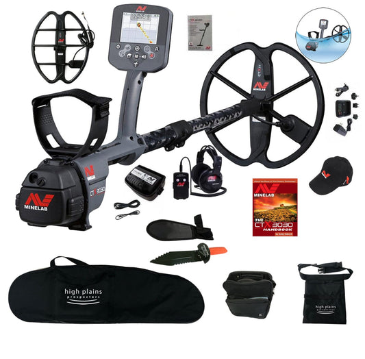 Minelab CTX 3030 Waterproof Metal Detector, 17" Coil with FREE Gear - 3228-0101-bundle