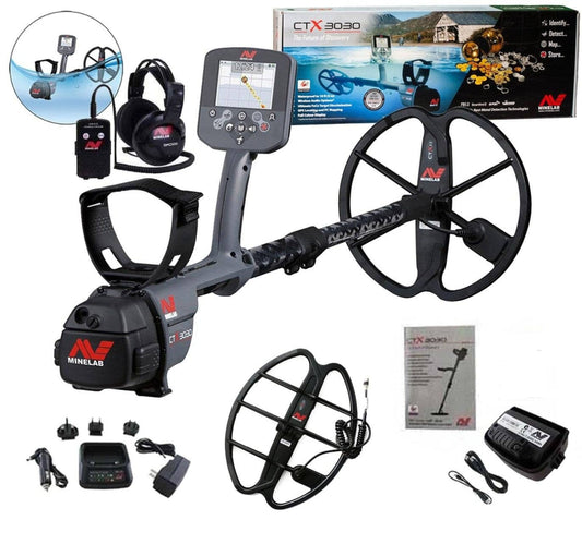 Minelab CTX 3030 Waterproof Metal Detector, 17" DD Smart Coil and Pro-Find 40 - 3228-0101-PF40-17in