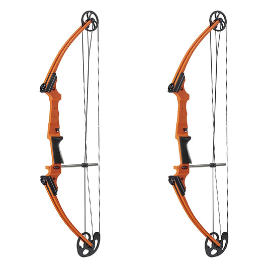 Genesis Original Archery Adjustable Right Handed Compound Bow, Orange (2 Pack) - 323531