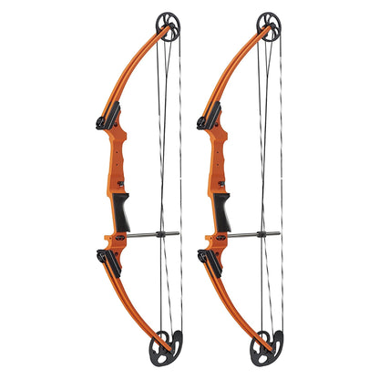 Genesis Archery Original Adjustable Left Handed Compound Bow, Orange (2 Pack) - 323554