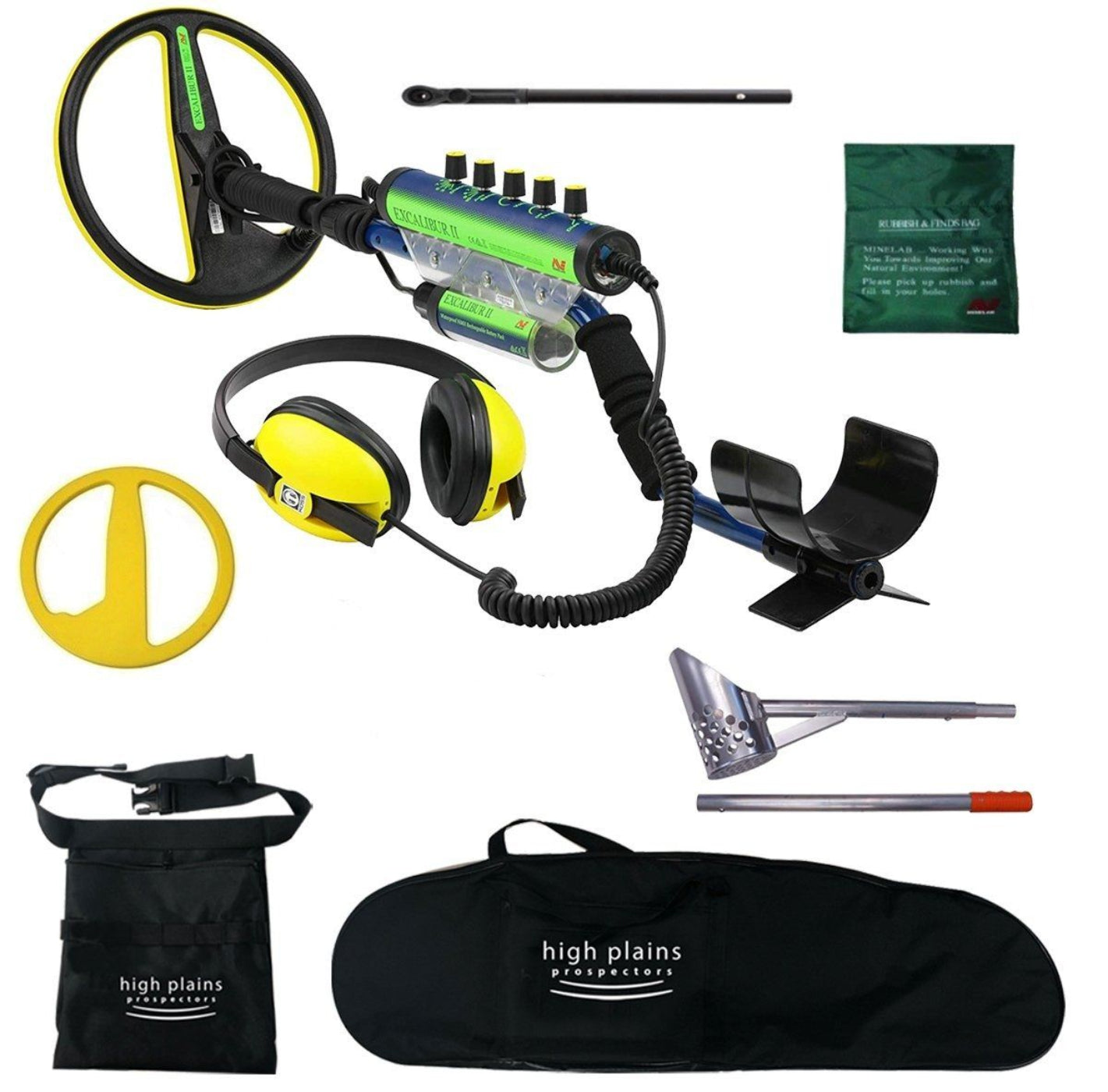 Minelab Excalibur II Metal Detector with Extra FREE Gear - 3303-0124-bundle