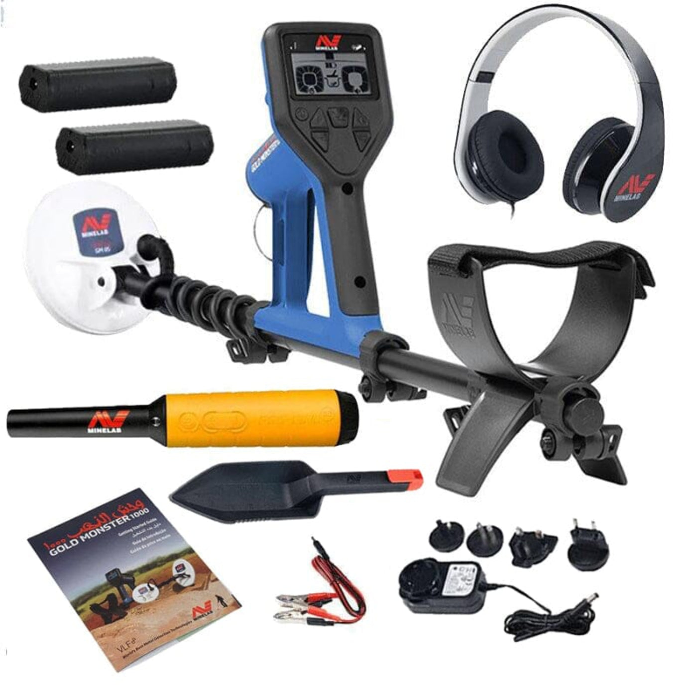 Minelab Gold Monster 1000 Metal Detector and Pro-Find 35 Pinpointer - 3317-0005-pf35