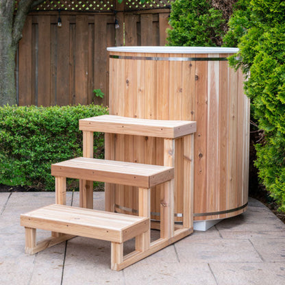 Dundalk LeisureCraft The Arctic Cold Plunge Tub - Knotty Red Cedar - DLARCTIC-KRC