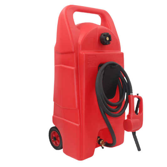 Chery Industrial 34 Gallon Gas Caddy With Wheels, Fuel Storage Tank - LIDFT13000RD01