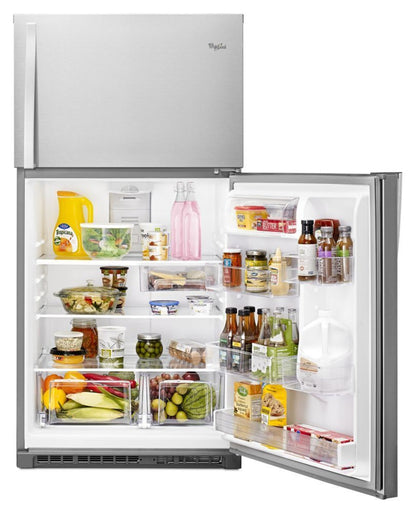 WHIRLPOOL  33-inch Wide Top Freezer Refrigerator - 21 cu. ft. - WRT511SZDM-KT