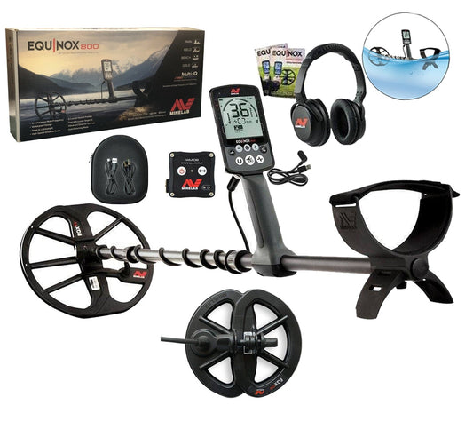 Minelab Equinox 800 Metal Detector, 6" Smart Coil, Headphones - 3720-0002-6 inch coil